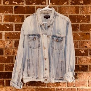 Pacsun Large Jean Jacket: Distressed and authentic.